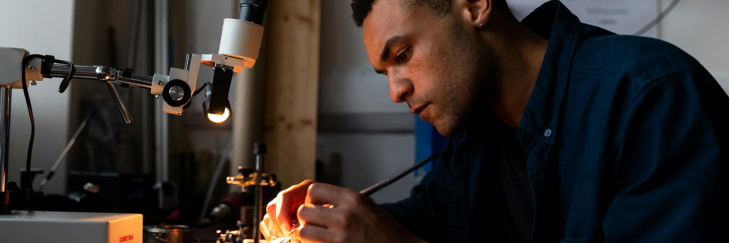 Engineer working